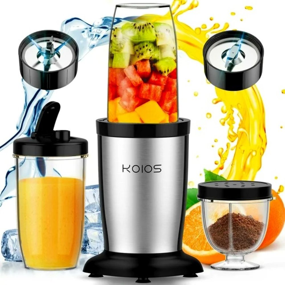 1pc 850w BLENDER-GRINDER-FOOD PROCESSOR w/cups & lids~ 6 Blades~Portable- NO BPA